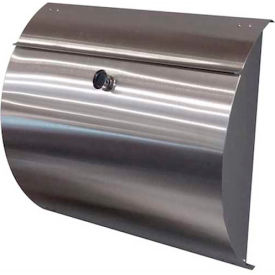 603 Products LLC SPA-M002SS Spira Stainless Steel Wall Mount Mailbox SPA-M002SS - 14-3/4"W x 4"D x 13"H, Stainless image.