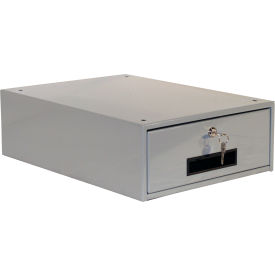 Pro Line ECO/DS6-A31 Pro-Line Steel Drawer with Lock, 14-1/4"W x 20"D x 12"H, Gray image.