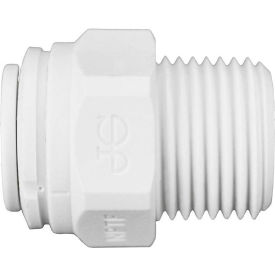 Reliance Worldwide Corporation PP011223W John Guest Polypropylene Male Connector 3/8 x 3/8 NPTF, Pack of 10 image.