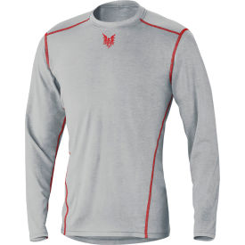 NATIONAL SAFETY APPAREL, INC DF2-CM-762-PLS-RG-3X DRIFIRE® PRIME Long Sleeve Flame Resistant T-Shirt, 3XL, Gray, DF2-CM-762-PLS-RG-3XL image.