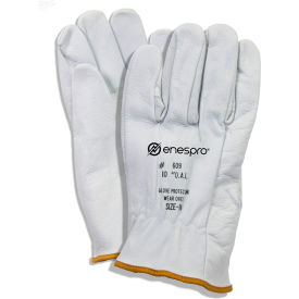 NATIONAL SAFETY APPAREL, INC DWH10L8 Enespro® ArcGuard® 10" Leather Glove Protectors, Size 8, DWH10L8 image.