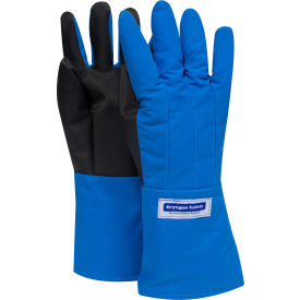 NATIONAL SAFETY APPAREL, INC G99CRSGPSMMA National Safety Apparel® SaferGrip Mid-Arm Length Cryogenic Glove, Small, BlueG99CRSGPSMMA image.