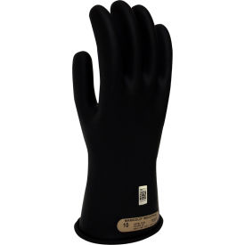 NATIONAL SAFETY APPAREL, INC GC00B08 Enespro® ArcGuard® Class 00 Rubber Voltage Gloves, Black, Size 8, GC00B08 image.