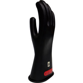 NATIONAL SAFETY APPAREL, INC GC0B09 Enespro® ArcGuard® Class 0 Rubber Voltage Gloves, Black, Size 9, GC0B09 image.