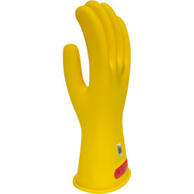 NATIONAL SAFETY APPAREL, INC GC0Y08 Enespro® ArcGuard® Class 0 Rubber Voltage Gloves, Yellow, Size 8, GC0Y08 image.