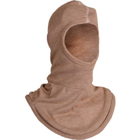 NATIONAL SAFETY APPAREL, INC H31PK National Safety Apparel® High Heat Knit Hood in PBI, OSFM, Brown, H31PK image.