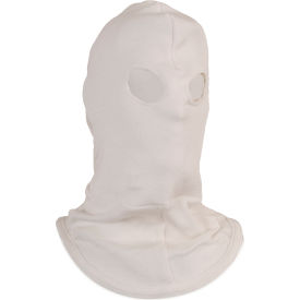 CARBON ARMOUR High Heat Knit Hood with Eyeholes in Nomex, OSFM, White, H41NK
