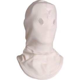 NATIONAL SAFETY APPAREL, INC H43NK National Safety Apparel® High Heat Knit Hood with Small Eyeholes in Nomex, OSFM, White, H43NK image.