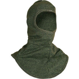NATIONAL SAFETY APPAREL, INC H61RK Enespro® ArcGuard® Double Layer Flame Resistant Balaclava, OSFM, Green, H61RK image.