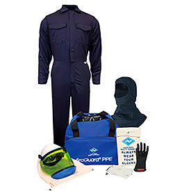 ArcGuard 8 cal/cm2 Arc Flash Kit with FR Coverall, Balaclava, and Gloves Size 08. view 2