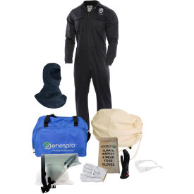 NATIONAL SAFETY APPAREL, INC KIT2CV08MD08 Enespro® ArcGuard® KIT2CV08MD08 8 cal/cm2 Arc Flash Kit w/ FR Coverall, MD, Glove Size 08 image.