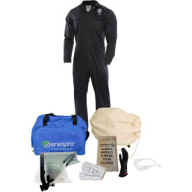 NATIONAL SAFETY APPAREL, INC KIT2CV112X08 Enespro® ArcGuard® 12 cal/cm2 UltraSoft Arc Flash Kit with FR Coverall, 2XL, Glove Size 08 image.