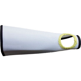 NATIONAL SAFETY APPAREL, INC S04MP08WV CutGuard™ 2-Ply Polyester Wristlet OSFM, White, S04MP08WV image.