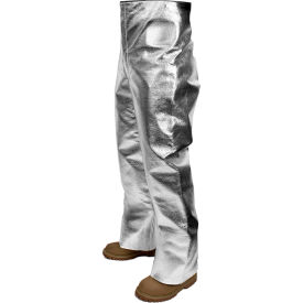 NATIONAL SAFETY APPAREL, INC T45NLXLX32 CARBON ARMOUR™ Silvers 19 oz. Aluminized Pants, XL T45NLXLX32 image.
