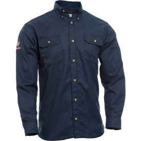 NATIONAL SAFETY APPAREL, INC TCG01160213 DRIFIRE® Tecgen Select® Flame Resistant Work Shirt, S, Navy, TCG01160213 image.