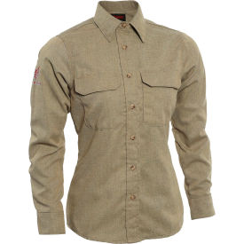 DRIFIRE® Womens Tecgen Flame Resistant Work Shirt 2XL Tall Tan 