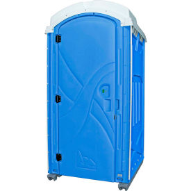 Poly Portables Llc 8402A Satellite Industries Axxis Portable Restroom, Blue 47"L x 43"W x 92"H - 8402A image.