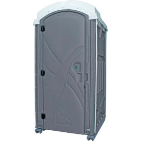 Poly Portables Llc 8406A Satellite Industries Axxis Portable Restroom, Gray 47"L x 43"W x 92"H - 8406A image.