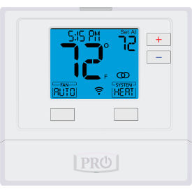 PRO1 IAQ INC T701i PRO1 IAQ Low Voltage Thermostat, Programmable WIFI enabled w/ App, 1H/1C, Single Stage image.