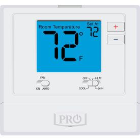 PRO1 IAQ INC T721 PRO1 IAQ Low Voltage Thermostat, Non-Programmable, Heat Pump/Conventional, 2H/1C or 1H/1C image.