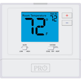 PRO1 IAQ INC T731 PRO1 IAQ Wired PTAC Thermostat, Non-Programmable, 2H/1C or 1H/1C image.
