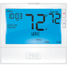 PRO1 IAQ INC T805 PRO1 IAQ Low Voltage Thermostat, ,7 Day,5/1/1 or Non-Programmable, 1H/1C, Single Stage image.