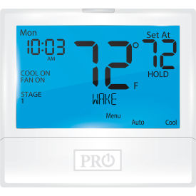 PRO1 IAQ INC T855SH PRO1 IAQ Low Voltage Thermostat Universal, 7 Day,5/1/1 or Non-Programmable, 2H/2C, 5H/3C image.