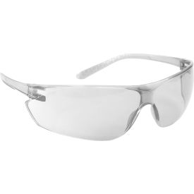 Pip Industries 250-14-0020 Zenon Ultra-Lyte Anti-Scratch/Anti-Fog Frameless Safety Glasses, Clear Lens, Clear Temple, Pk of 12 image.