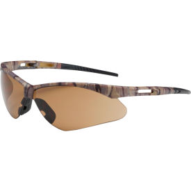 Pip Industries 250-AN-10121 Anser™ Anti-Scratch Semi-Rimless Safety Glasses, Brown Lens, Camouflage Frame, Pack of 12 image.