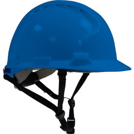 Pip Industries 280-AHS240-50 MK8 Evolution Type II Linesman Hard Hat HDPE Shell, EPS Impact Liner, Polyester Suspension, Blue image.