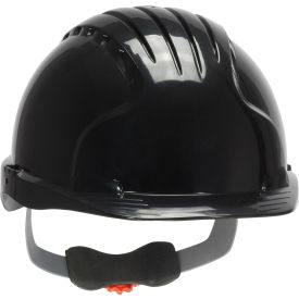 Pip Industries 280-EV6151-11 Evolution Deluxe 6151 Cap Style Hard Hat HDPE Shell, 6-Pt Polyester Suspension, Ratchet Adj., Black image.