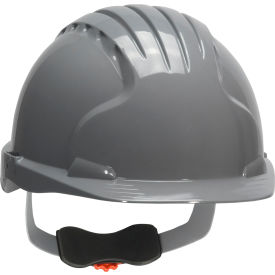 Pip Industries 280-EV6151-40 Evolution Deluxe 6151 Cap Style Hard Hat HDPE Shell, 6-Pt Polyester Suspension, Ratchet Adj., Gray image.