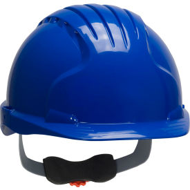 Pip Industries 280-EV6151-50 Evolution Deluxe 6151 Cap Style Hard Hat HDPE Shell, 6-Pt Polyester Suspension, Ratchet Adj., Blue image.