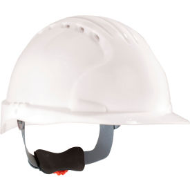 Pip Industries 280-EV6151V-10 Evolution Deluxe 6151 Standard Brim, Vented Hard Hat HDPE Shell, 6-Pt Suspension, White image.