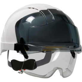 Pip Industries 280-EVLV-01W Evo VISTAlens Type I, Vented Industrial Safety Helmet ABS Shell, 6-Pt Suspension, White image.