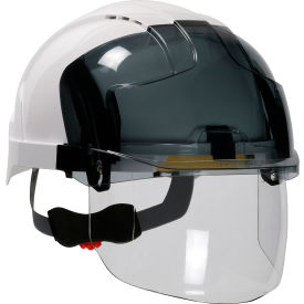 Pip Industries 280-EVSV-01W Evo Vistashield Industrial Safety Helmet ABS Shell, Type I, Vented, 6-Pt Polyester Suspension, White image.