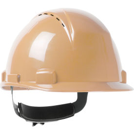 Logan Cap Style Hard Hat HDPE Shell, Type II, Short Brim, 4-Pt Suspension, Ratchet Adj., Beige Logan Cap Style Hard Hat HDPE Shell, Type II, Short Brim, 4-Pt Suspension, Ratchet Adj., Beige