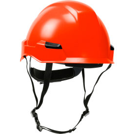 Pip Industries 280-HP142R-03 Dynamic Rocky Industrial Climbing Helmet Polycarbonate / ABS Shell, Ratchet Adjustment, Orange image.