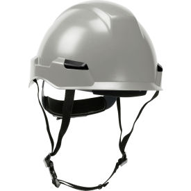 Pip Industries 280-HP142R-09 Dynamic Rocky Industrial Climbing Helmet Polycarbonate / ABS Shell, Ratchet Adjustment, Gray image.