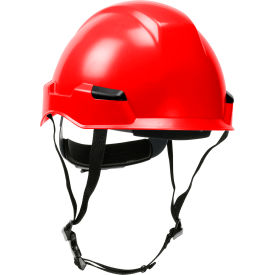 Pip Industries 280-HP142R-15 Dynamic Rocky Industrial Climbing Helmet Polycarbonate / ABS Shell, Ratchet Adjustment, Red image.