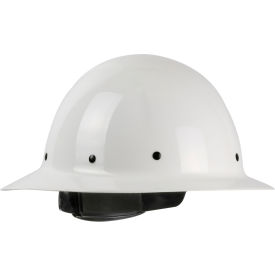 Pip Industries 280-HP1481R-01 Wolfjaw™ Full Brim Smooth Dome Hard Hat, Non-Vented, Textile Suspension, White image.