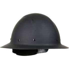 Pip Industries 280-HP1481R-11 Wolfjaw™ Full Brim Smooth Dome Hard Hat, Non-Vented, Textile Suspension, Class G, Black image.