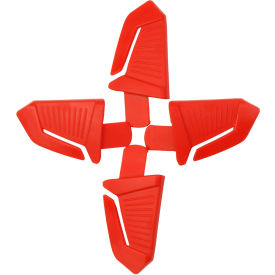 Traverse Lamp Clip Kit Plastic One Size Red Pack of 4 