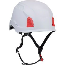 Pip Industries 280-HP1491RM-01 Traverse™ Cap Style Industrial Climbing Helmet, Non-Vented, HDPE Suspension, White image.