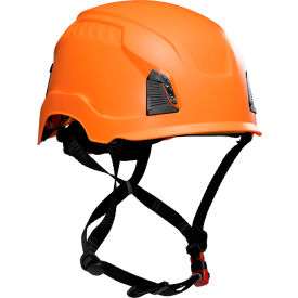 Pip Industries 280-HP1491RM-03 Traverse™ Cap Style Industrial Climbing Helmet, Non-Vented, HDPE Suspension, Orange image.