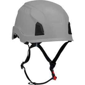 Pip Industries 280-HP1491RM-09 Traverse™ Cap Style Industrial Climbing Helmet, Non-Vented, HDPE Suspension, Gray image.