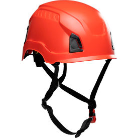 Pip Industries 280-HP1491RM-15 Traverse™ Cap Style Industrial Climbing Helmet, Non-Vented, HDPE Suspension, Red image.