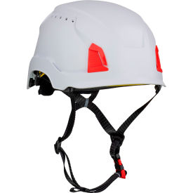 Pip Industries 280-HP1491RVM-01 Traverse™ Cap Style Industrial Climbing Helmet, Vented, HDPE Suspension, White image.