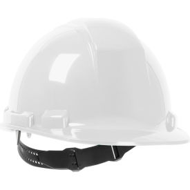 Pip Industries 280-HP241-01 Whistler Cap Style Hard Hat HDPE Shell, 4-Point Textile Suspension and Pin-Lock Adjustment, White image.