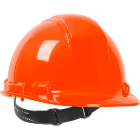 Pip Industries 280-HP241-03 Whistler Cap Style Hard Hat HDPE Shell, 4-Point Textile Suspension and Pin-Lock Adjustment, Orange image.